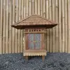 Product image 2 of the product “Japanese style garden lantern Fukui made of Bangkirai hardwood ”